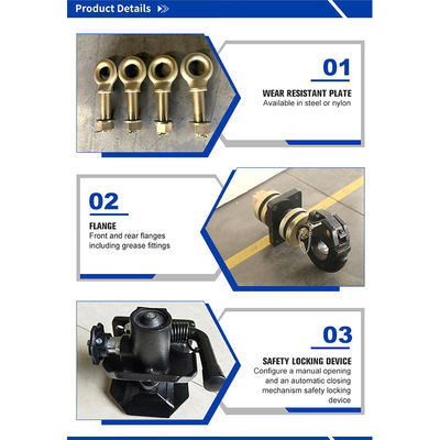 160*100/140*80 Empalme de remolque de acoplamiento de tirón para partes de remolque de semirremolque Valor D 140KN/150KN/280KN/360KN